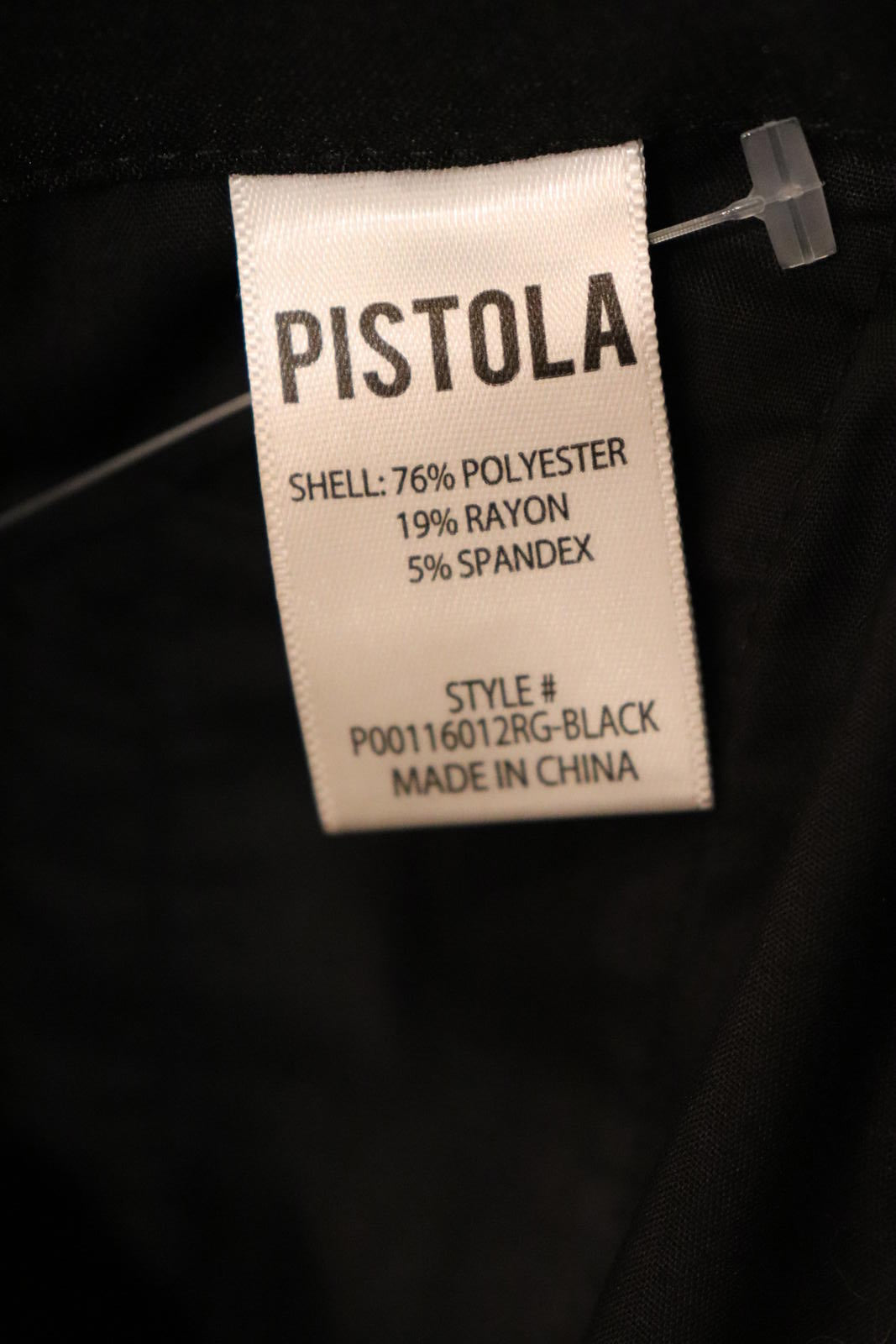Pistola Black Utility Cargo Pants, Size 30