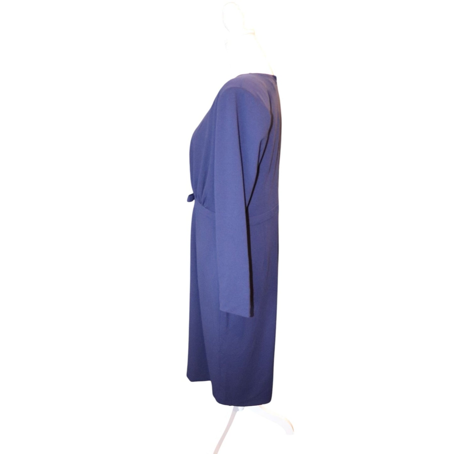 Alexa Admor Arleth V-neck sheath navy dress, XL