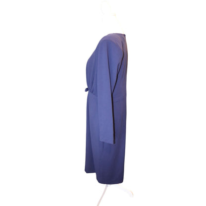 Alexa Admor Arleth V-neck sheath navy dress, XL