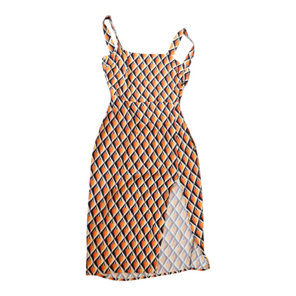 Farm Rio Graphic Cashew Print Slip Dress, XS NWT