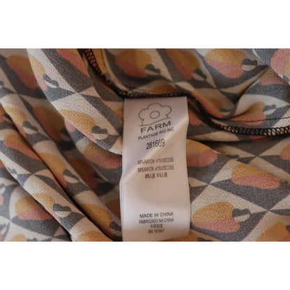 Farm Rio Graphic Cashew Print Slip Dress, XS NWT