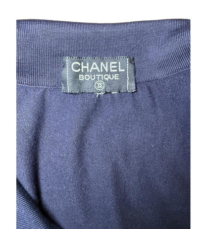 Chanel Polo Shirt, Women’s FR 42 (US 8–10), Navy Blue