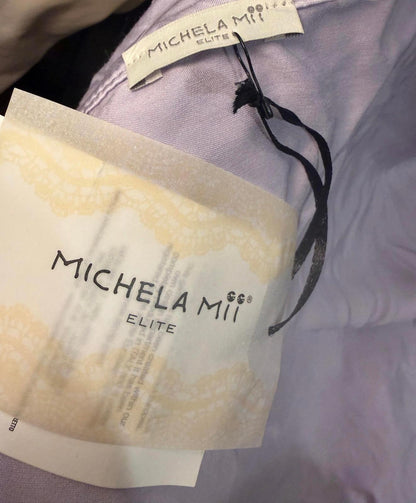 Michela Mii Light Purple Viscose Blend Bomber Jacket, One Size (up to Large)