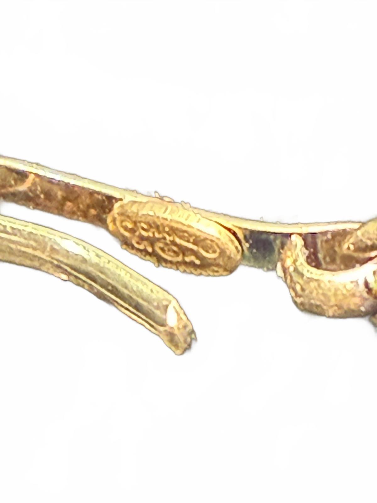 Chanel Gold Tone Necklace with Black Cube Pendant