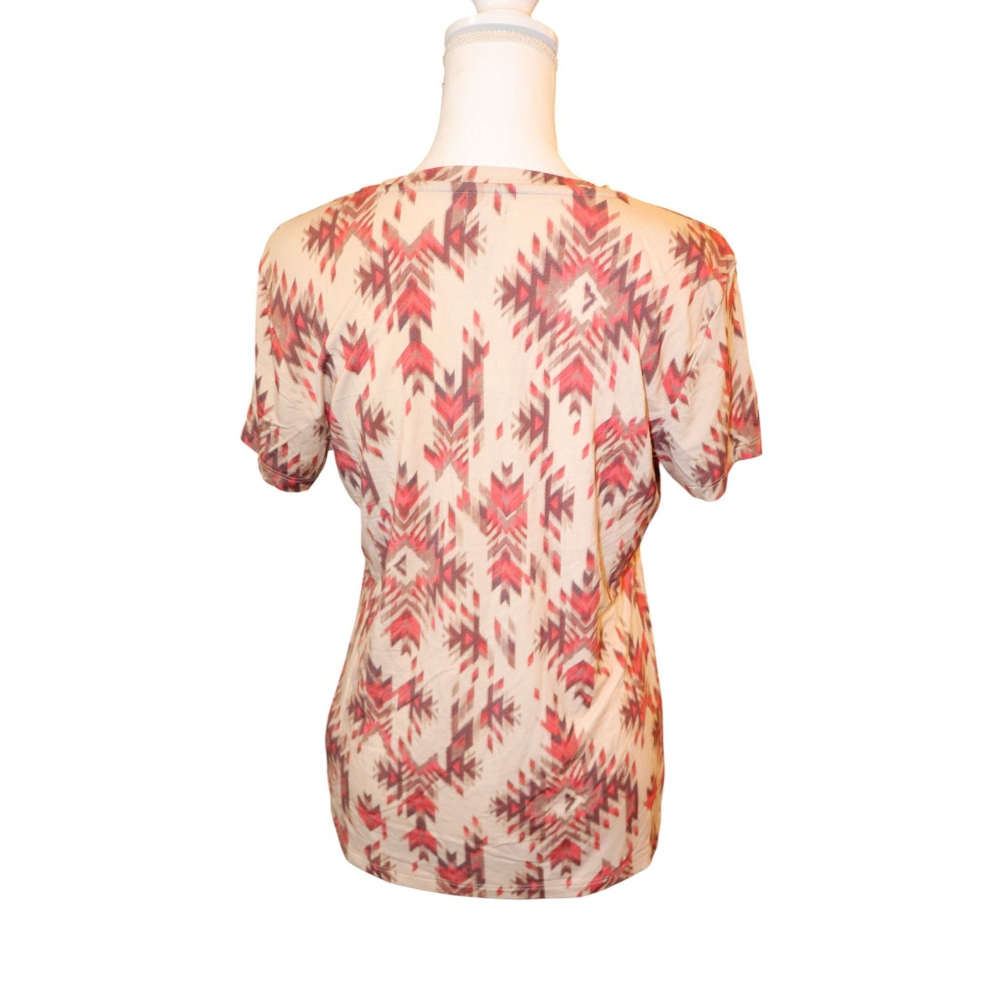 L'Agence Ressi Crewneck Tee Ganado Print , Large NWT