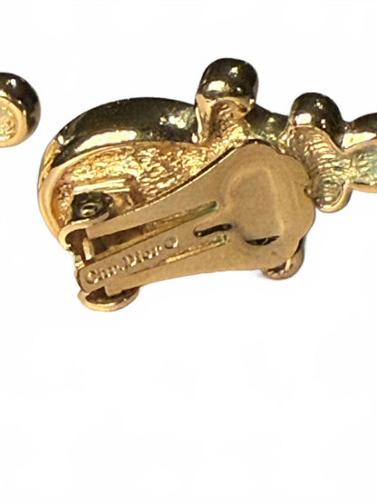 Christian Dior Vintage Clip On Earrings