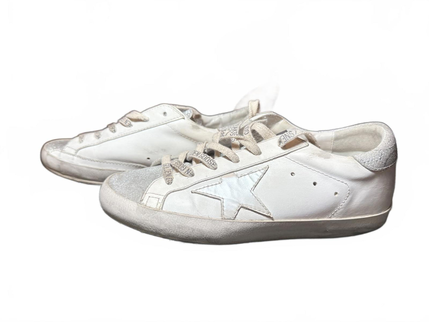 Golden Goose White Star Sneakers, EU 37/US 7