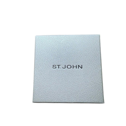 Vintage St John Gold Tone Mother of Pearl Brooch Pin