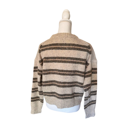 NWT Spiritual Gangster Striped Knit Cropped Sweater, Size XSmall