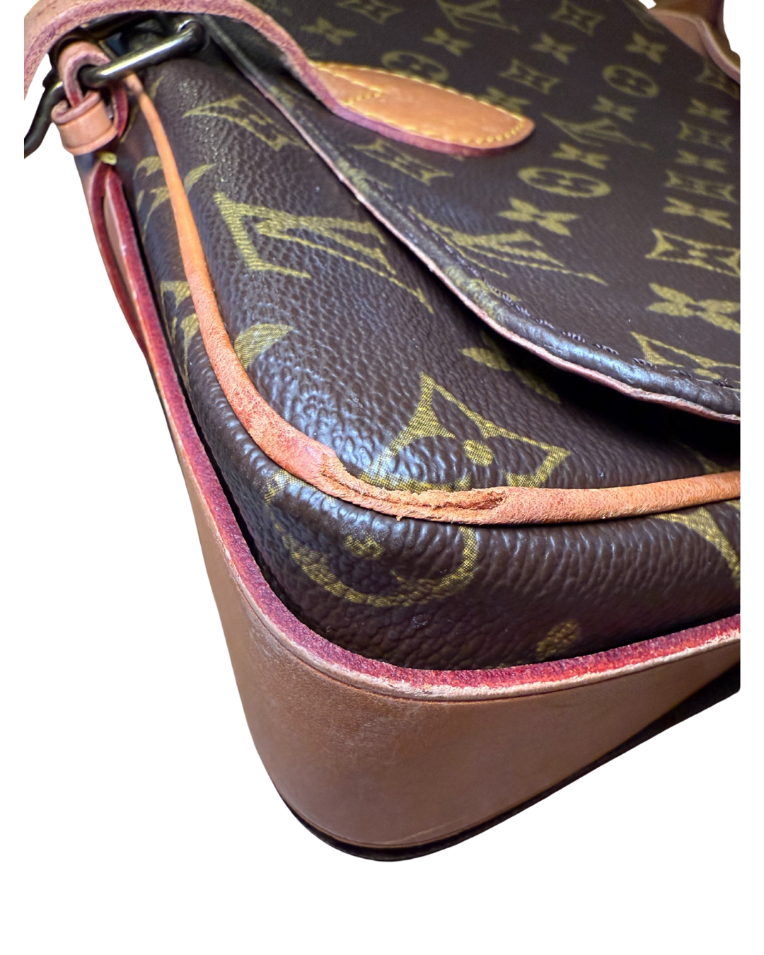 Vintage Louis Vuitton Monogram Cartouchiere MM Crossbody Bag – 1985