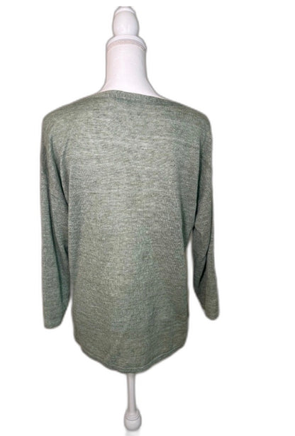 J.McLaughlin Alva Linen Crewneck Sweater, Size Medium