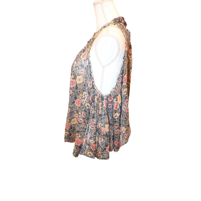 Isabel Marant "Alika" Printed Silk Trapeze Top, Size 40 (L)
