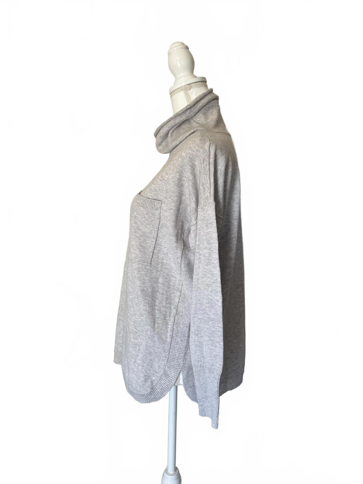 Vineyard Vines Gray Women's Turtleneck Sweater