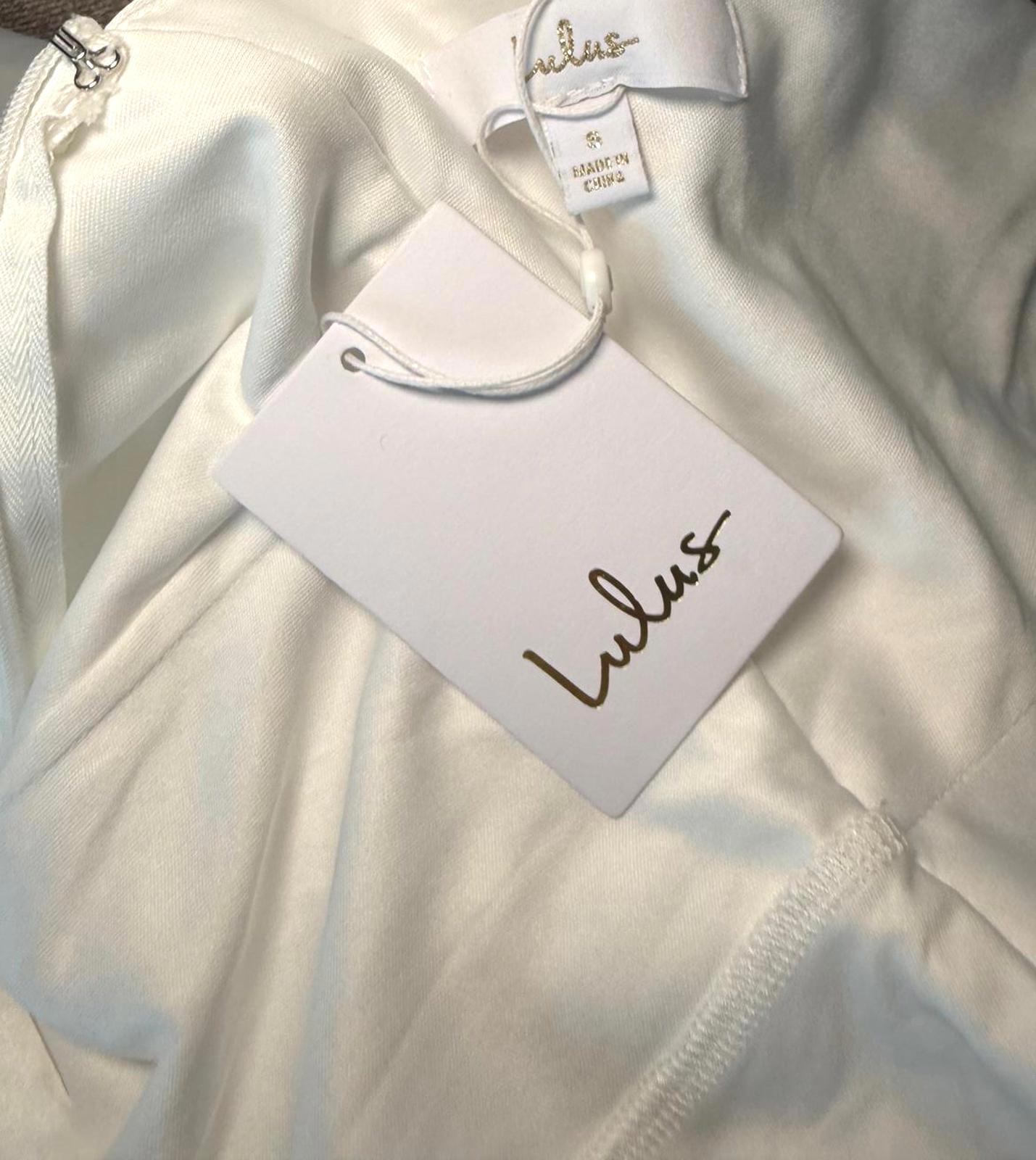 New Lulus White Gown, Size S
