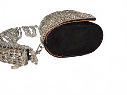 Embellished Evening Bag with Crystal Detailing