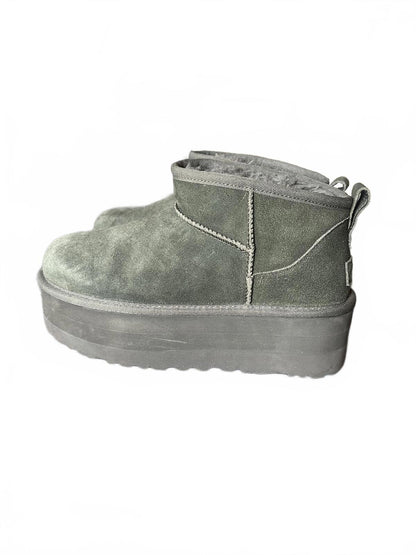 UGG Platform Suede Ankle Boots for Women, size 7
