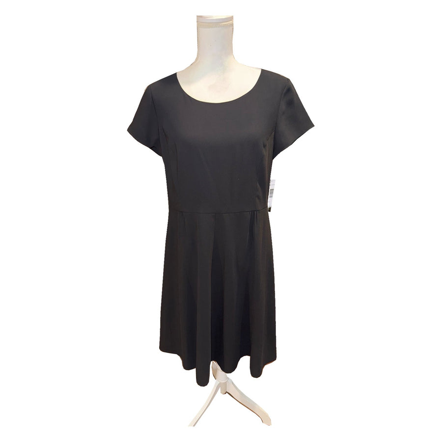 Pendleton Black Short Sleeve Fit & Flare Dress, Petite 12