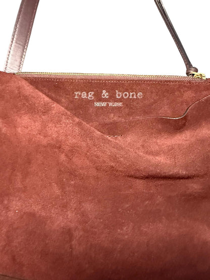 rag & bone Brown Suede and Leather Shoulder Bag