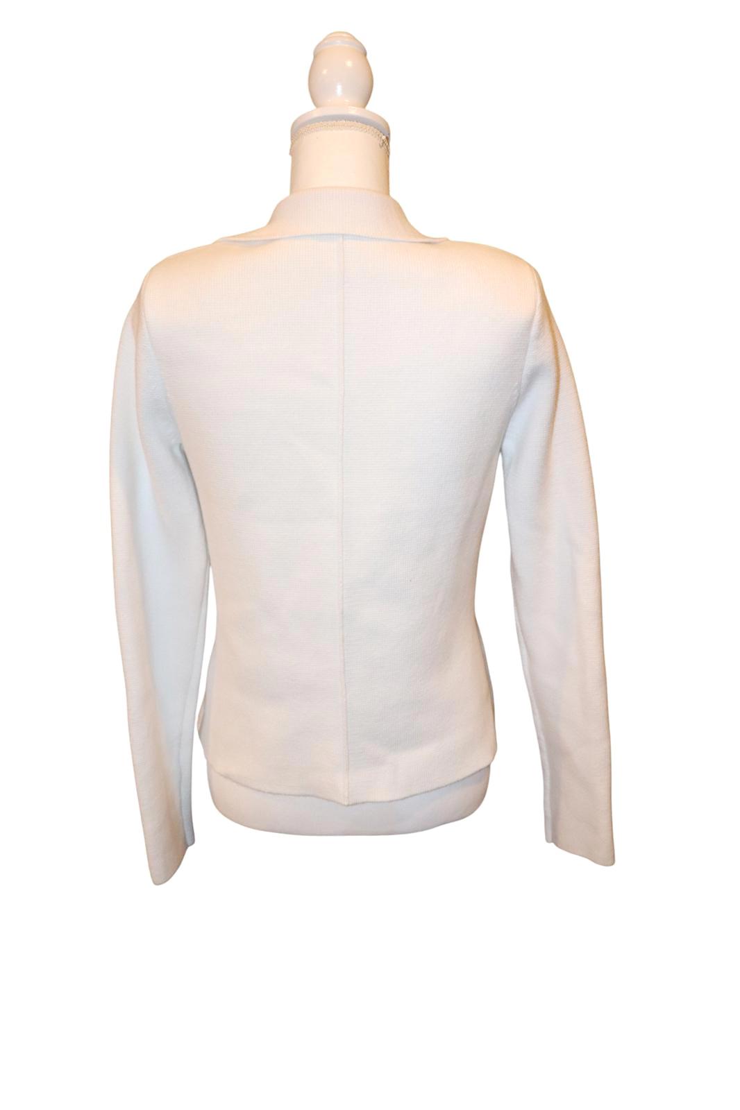 L'AGENCE Women's White Cotton Blend Blazer, Size M