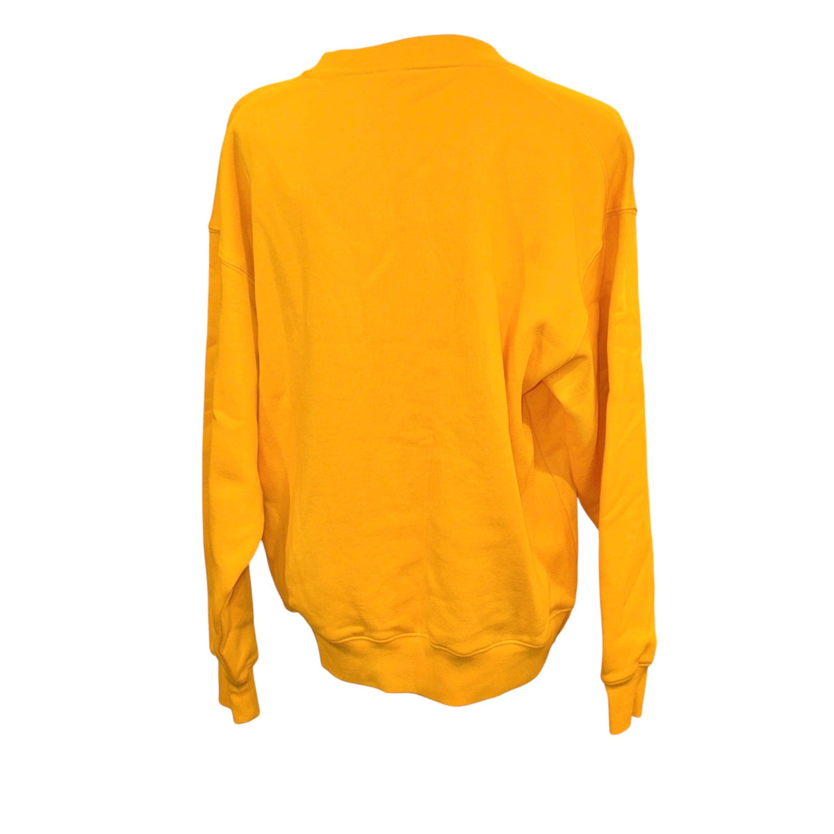 Homme girl Fruit Of The Loom Yellow Oversized Sweatshirt L 100% Cotton