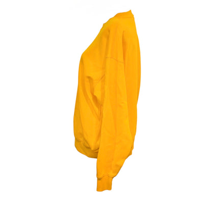 Homme girl Fruit Of The Loom Yellow Oversized Sweatshirt L 100% Cotton