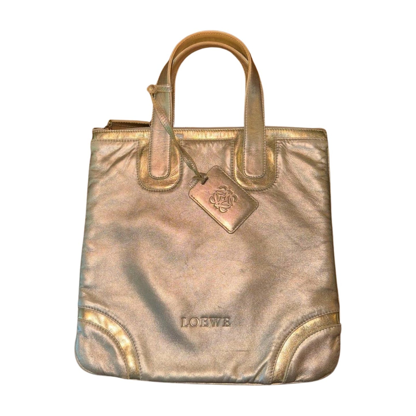 Loewe Metallic Leather Tote Bag