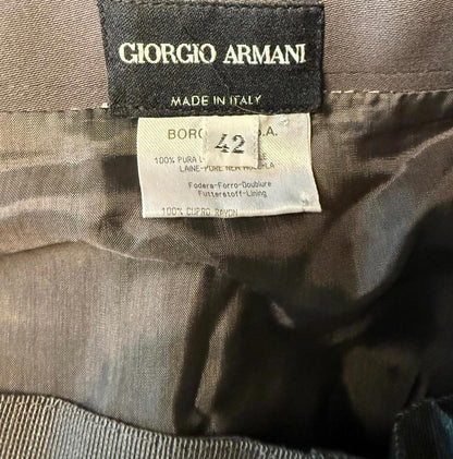 Giorgio Armani Women's Brown Wool Skirt Size 42/US 8