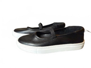 Seychelles Black Leather Casual Mary Jane Sneakers, size 6.5