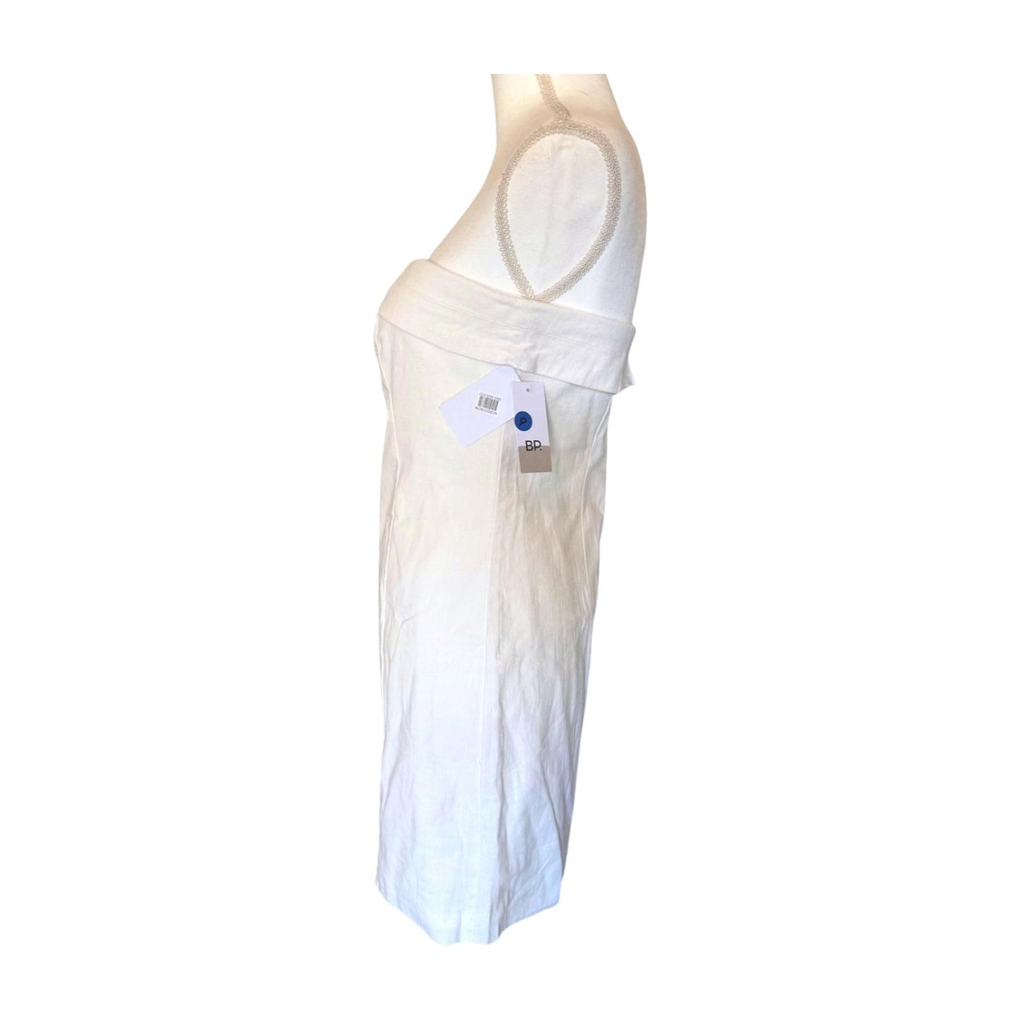 BP New White Strapless Mini Dress, Large