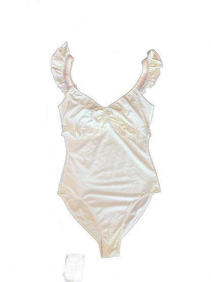 New Loveshack Fancy One-Piece Swimsuit with Ruffled Straps, Small