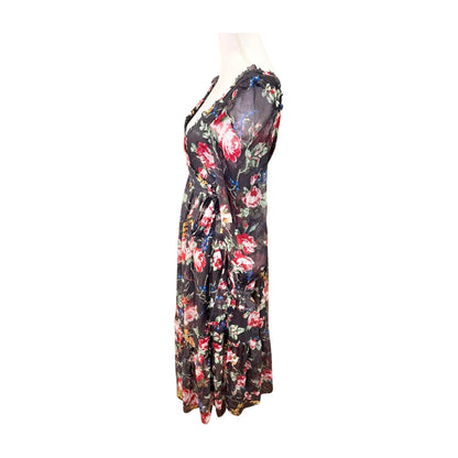 New byTiMO Romantic Floral Midi Dress, Small