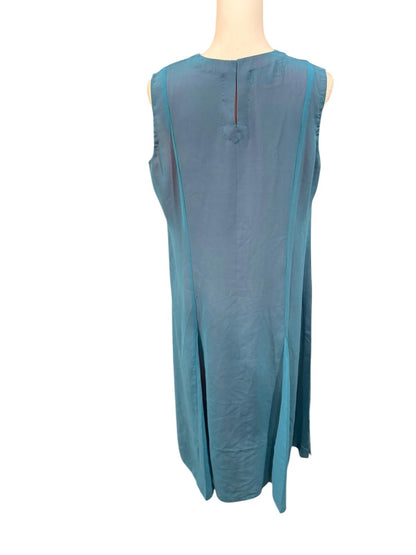 New Nazila Couture Teal Sleeveless Tunic Dress, Size L