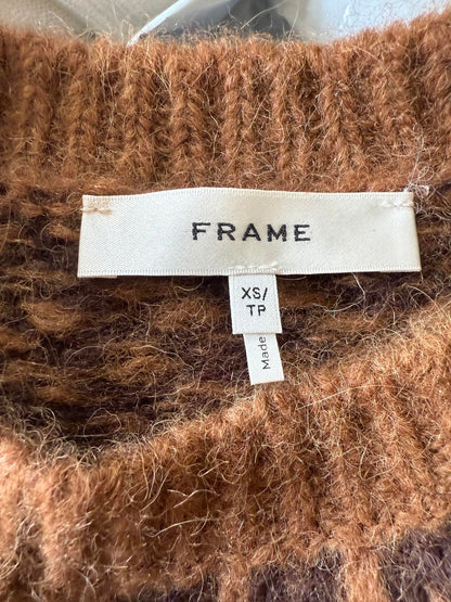 New Frame Brown Patterned Women's Sweater, XS