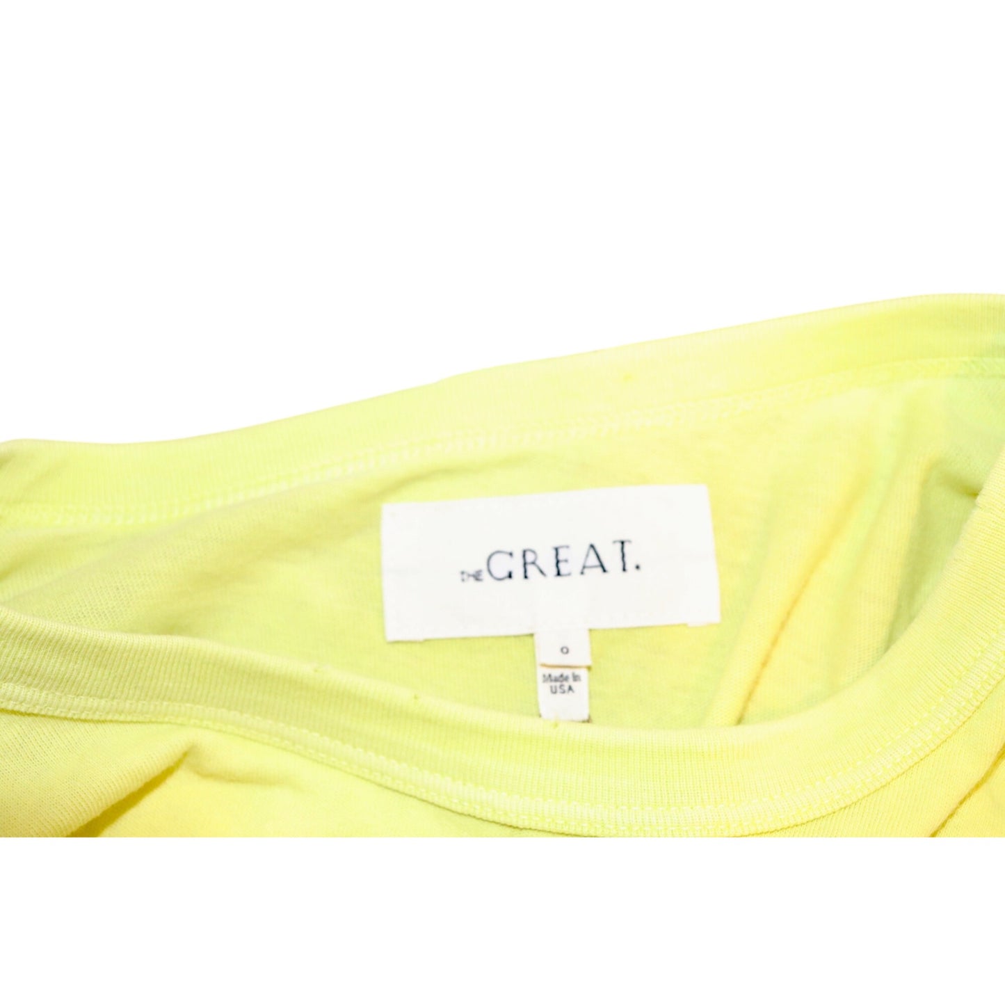 The Great Lime Crewneck Cotton T-Shirt, Small NWT