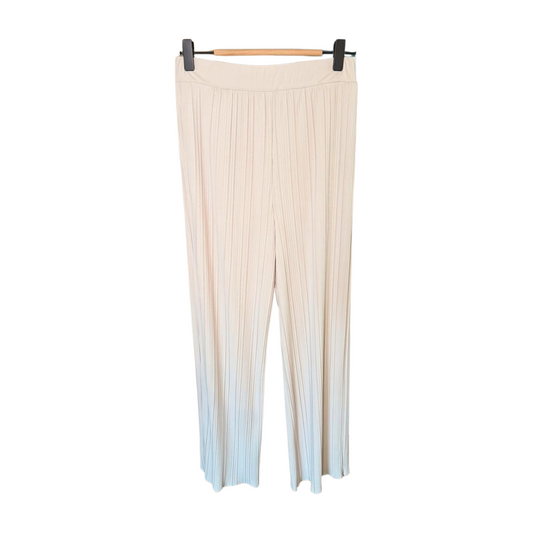New Max Mara Leisure Pleated Wide-Leg Pants, Size Small