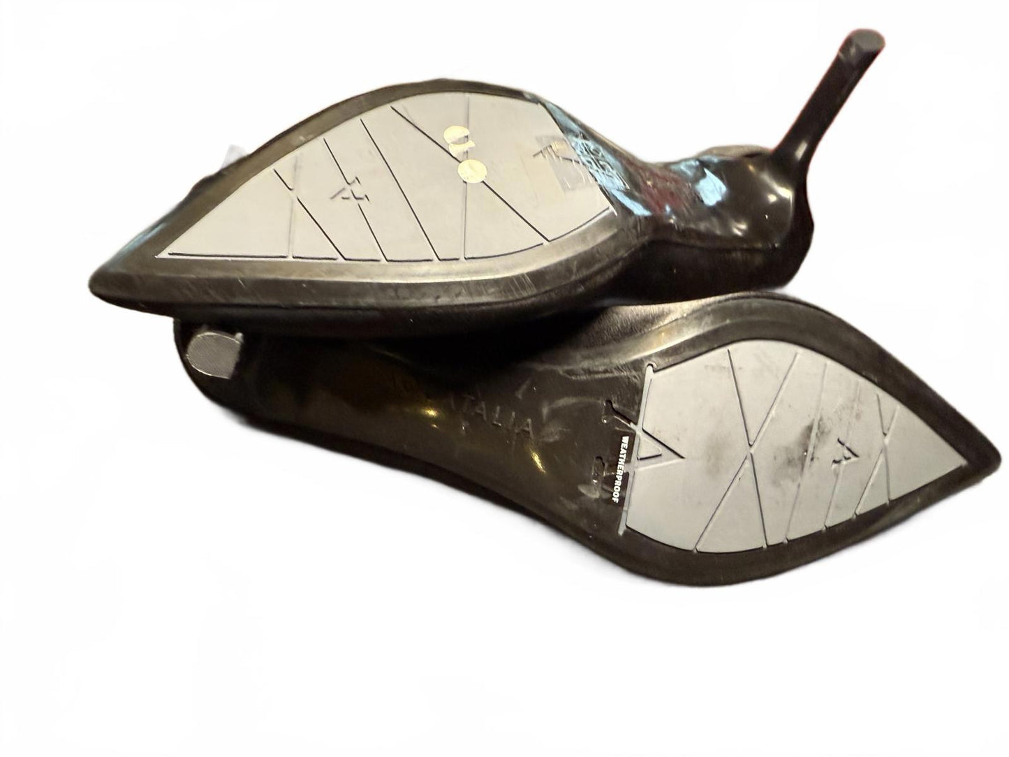 Aquatalia Women's Black Satin Pumps, size 8.5