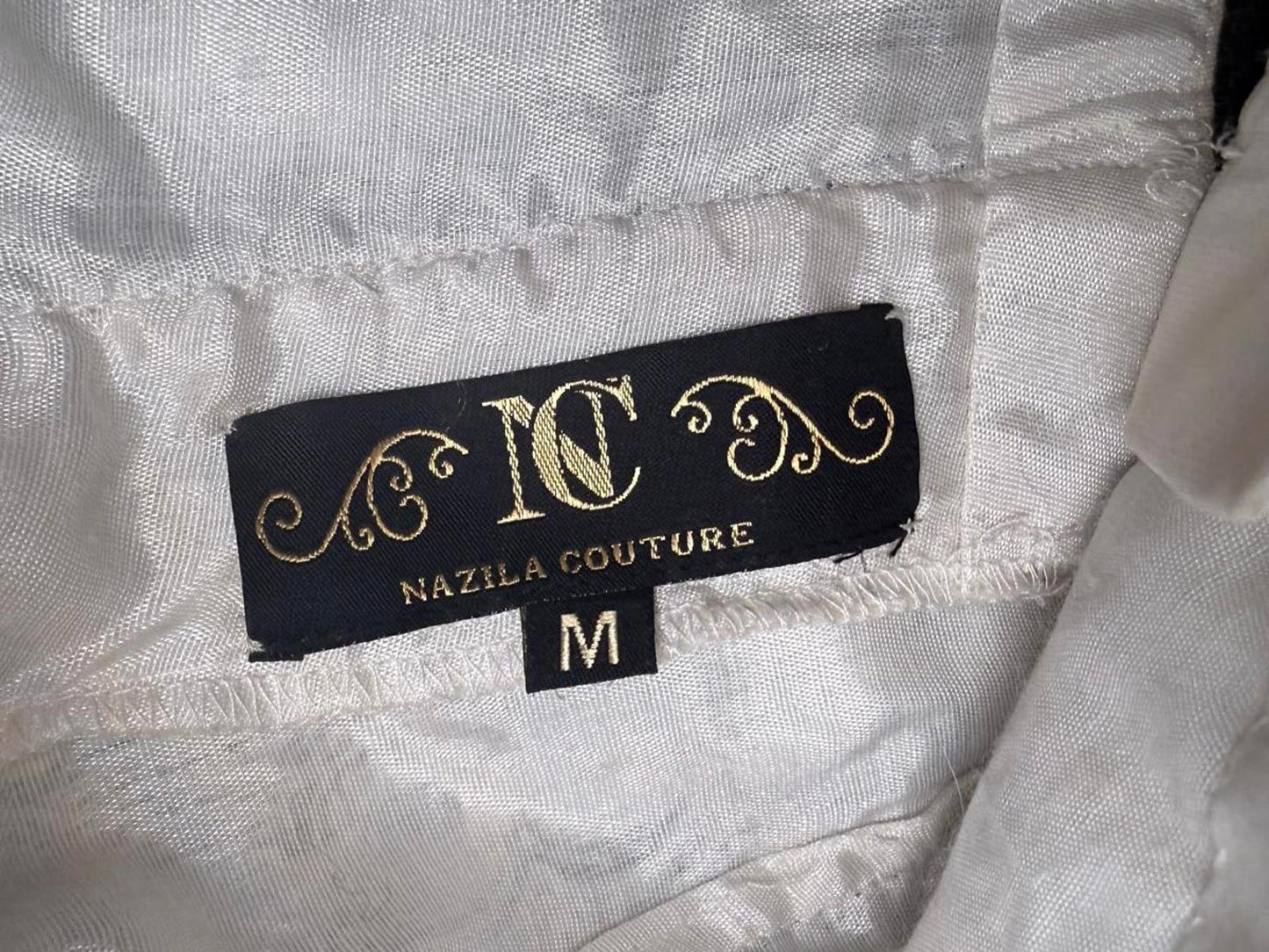 Nazila Couture Mirror Work Embroidered Choli, Size M