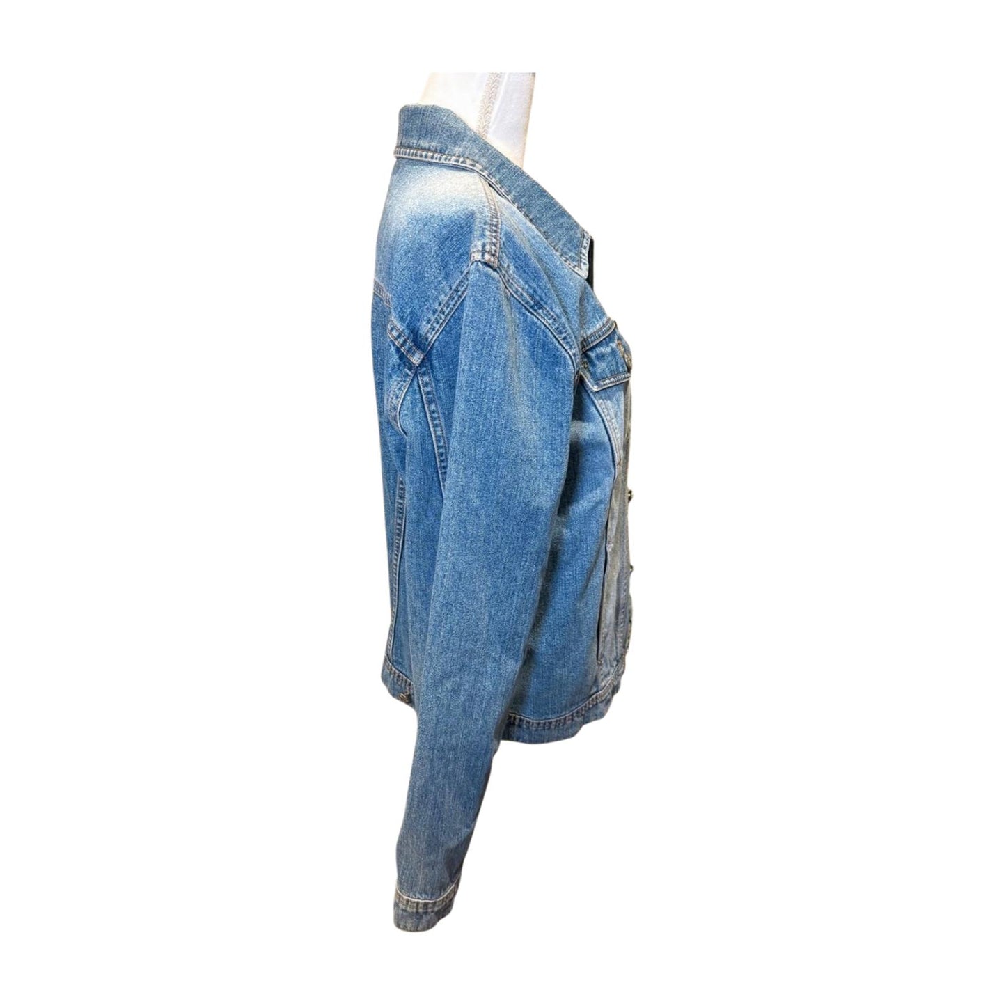 Vintage 1990s Calvin Klein Faded Denim Jacket, XL