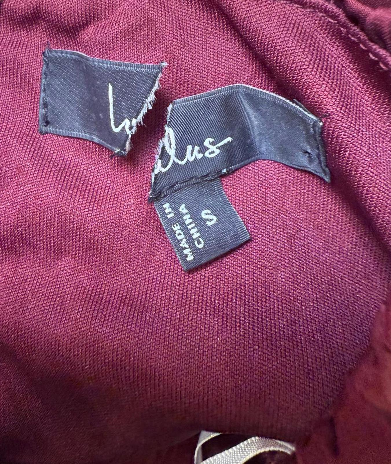 New Lulus Burgundy Halter Neck Jumpsuit