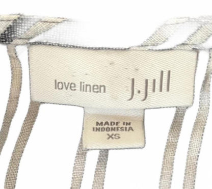 J Jill Women's Sleeveless Striped Midi Dress