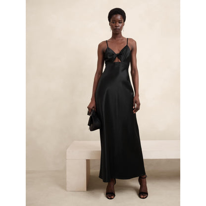 Banana Republic Twill Cutout Maxi Dress, Size 18 NWT