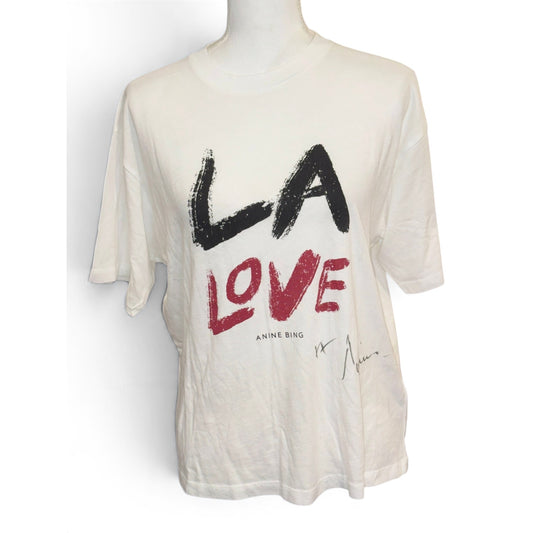 Anine Bing Cohen Tee LA Love Signed, Small NWT