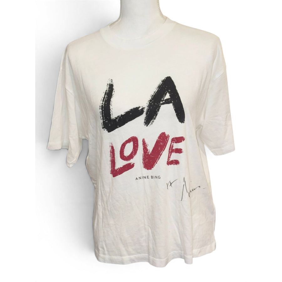 Anine Bing Cohen Tee LA Love Signed, Small NWT