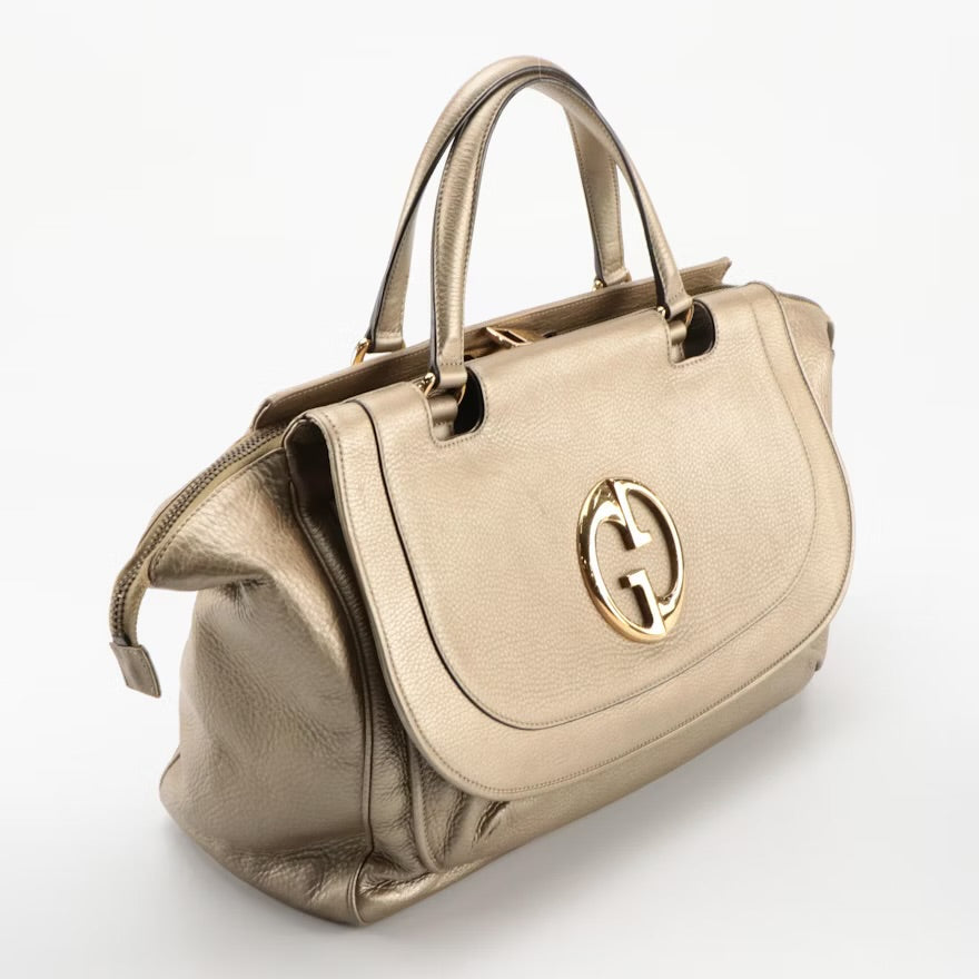 Vintage Gucci 1973 Top Handle Tote