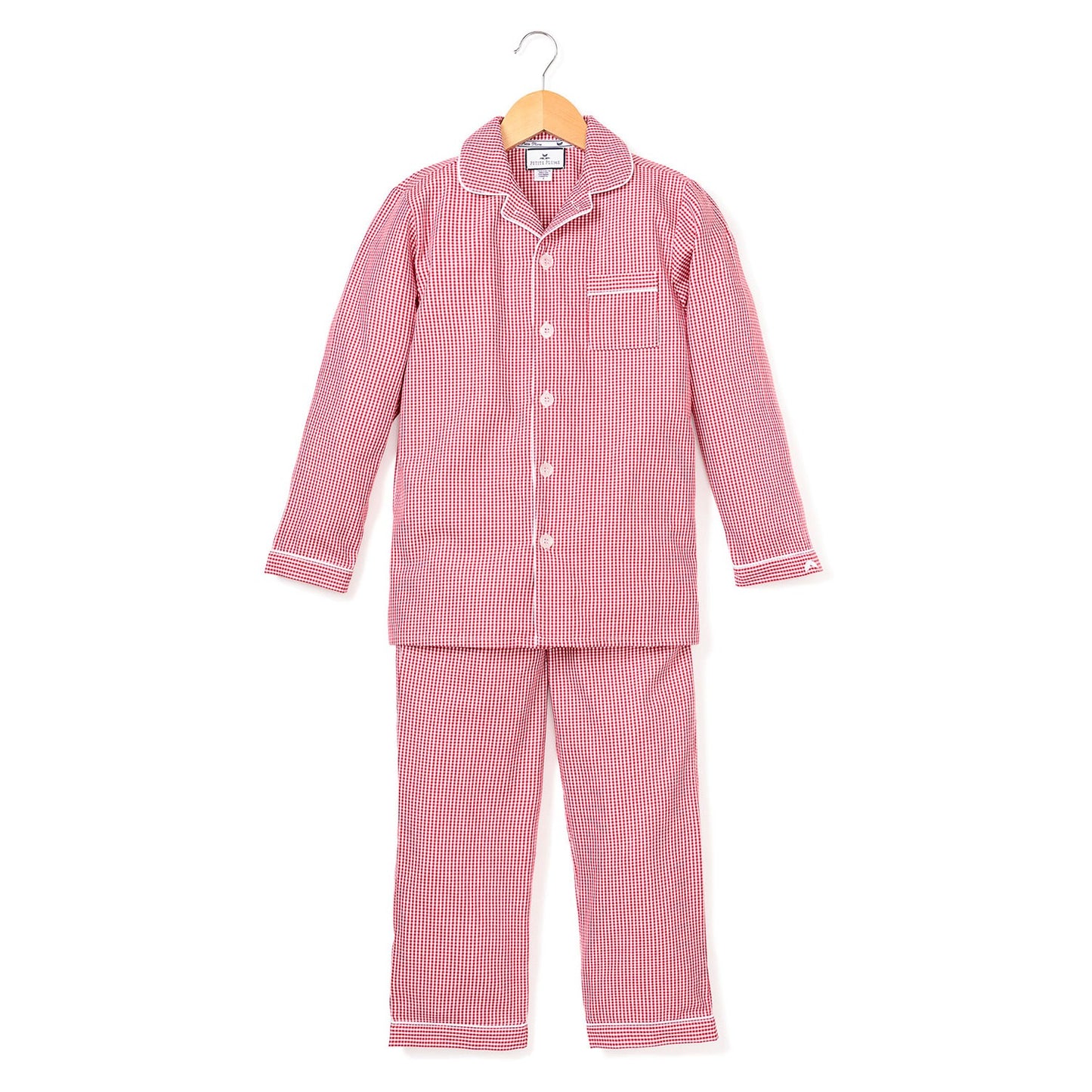 Petite Plume  Mini Gingham Pajama Set, 6T