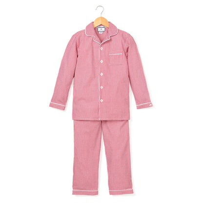 Petite Plume  Mini Gingham Pajama Set, 6T