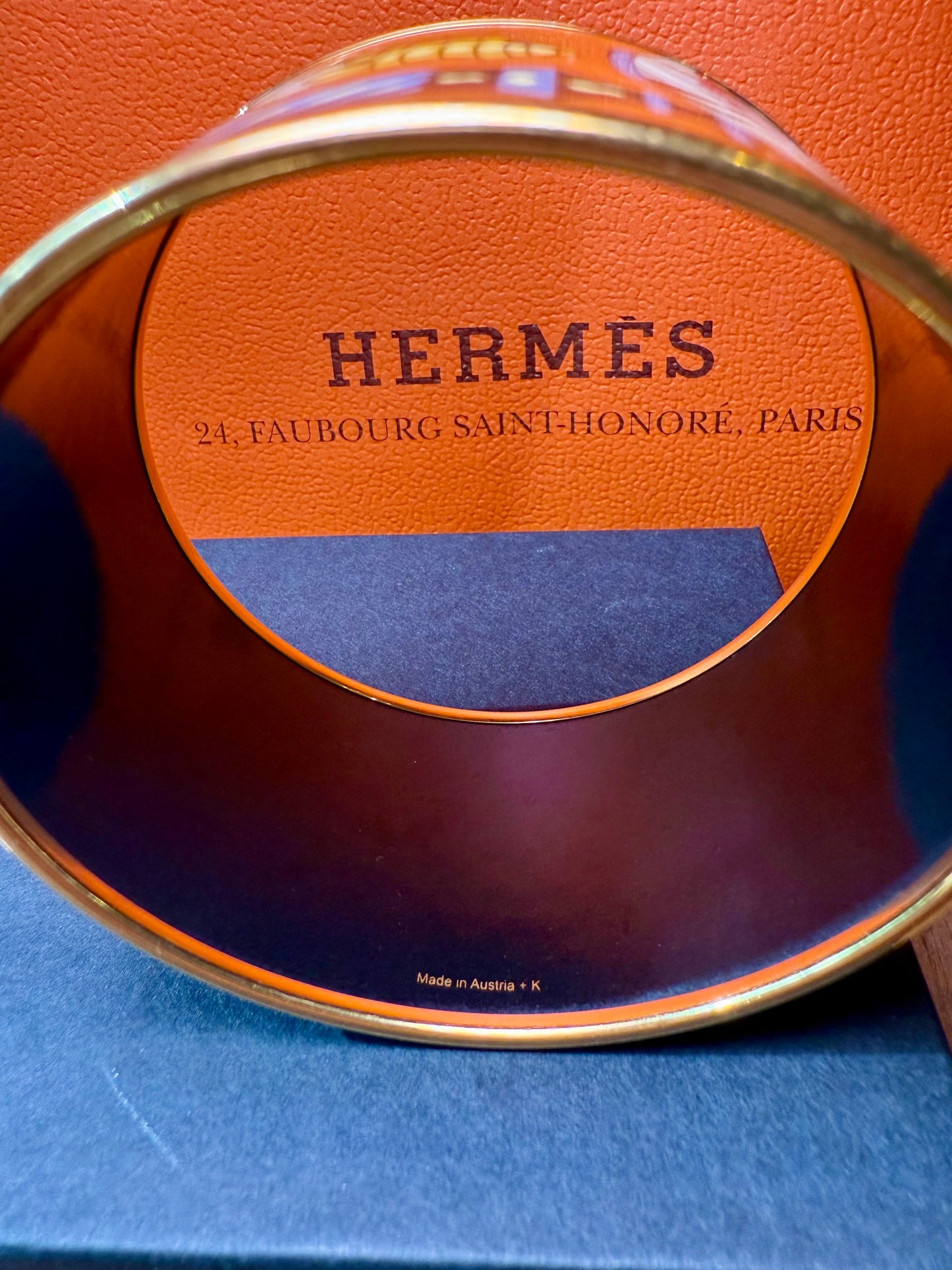 Vintage 1955 Hermes Enamel Bangle