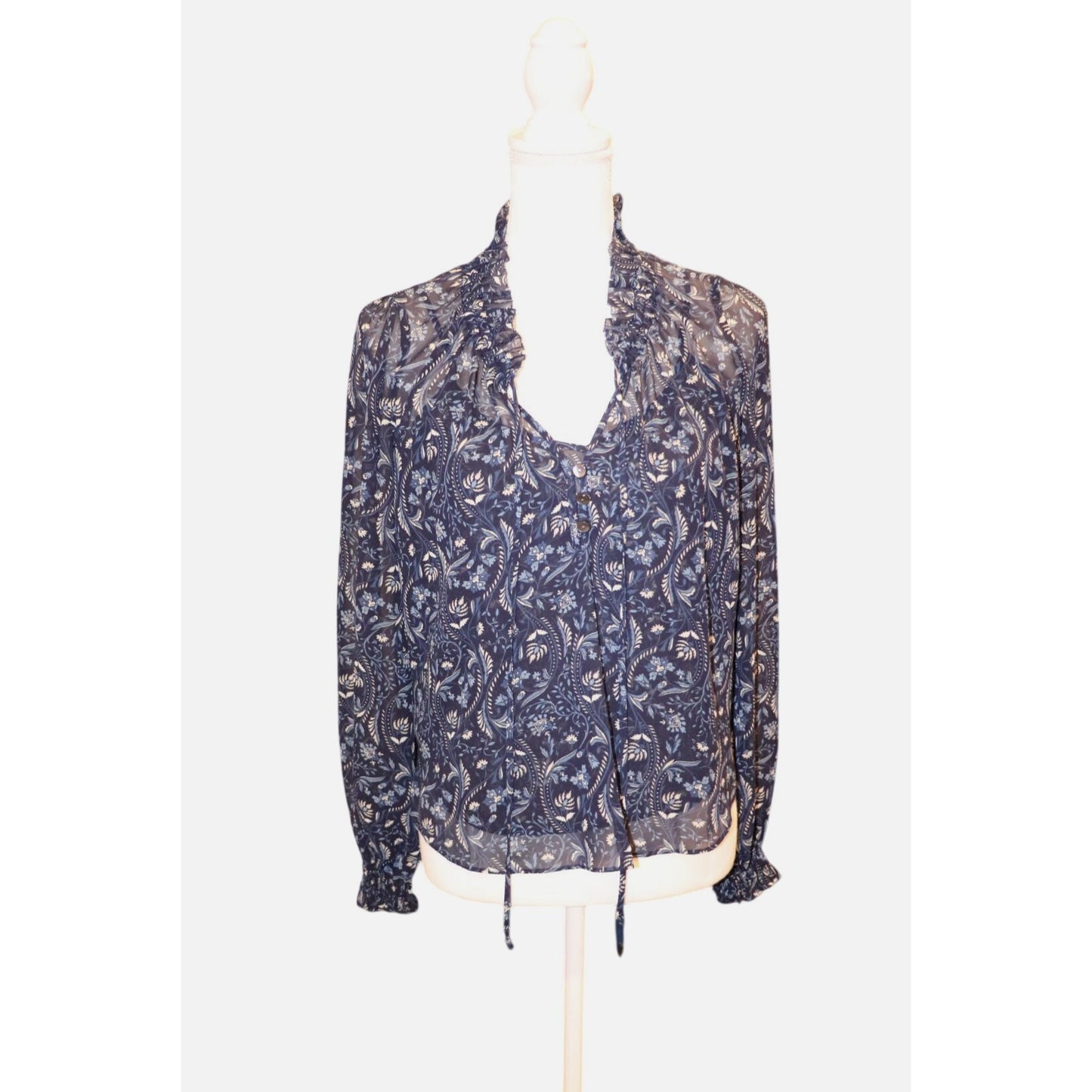 Veronica Beard Hickory Floral Paisley Top Size 0 Oversized NWT
