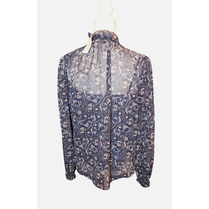 Veronica Beard Hickory Floral Paisley Top Size 0 Oversized NWT