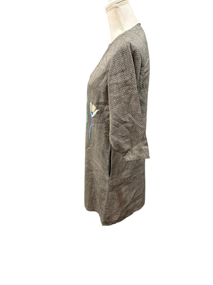 New Nazila Couture Embroidered Tunic shirt,  Size Small